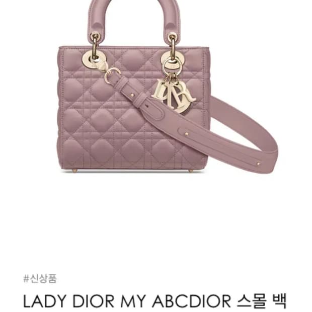 레이디디올 스몰 앤틱핑크 금장 블러쉬 까나쥬 백  램스킨S 파드x 골드