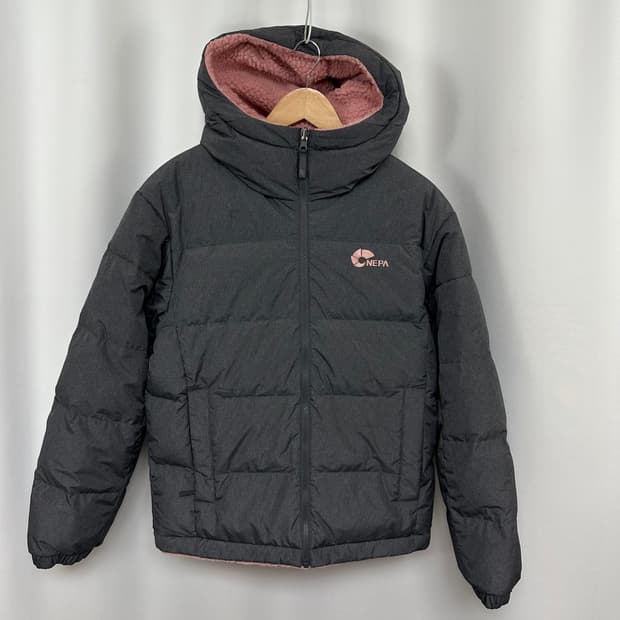   네파 여자 양면 후드패딩 거위털 솜빵빵 95