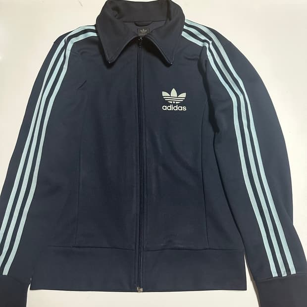 구형 유로파 아디다스 져지 네이비 하늘색 선