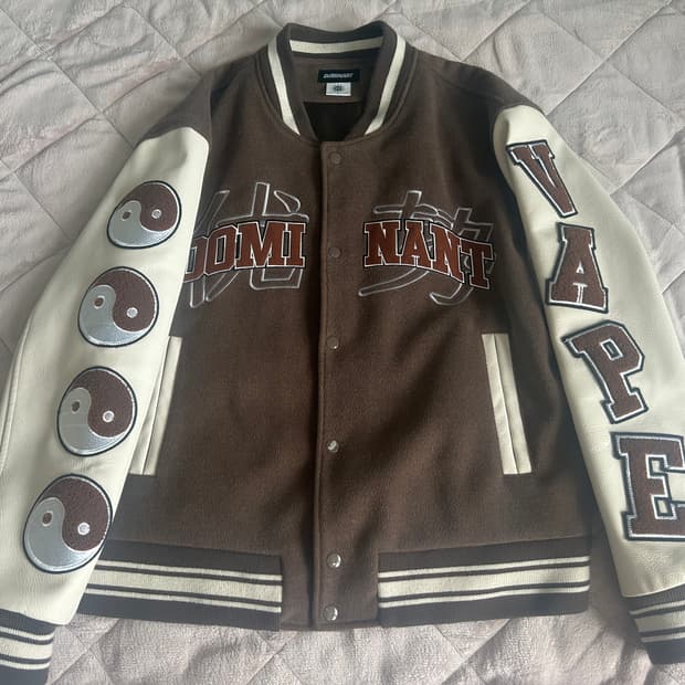 도미넌트 바시티 자켓 브라운 L사이즈