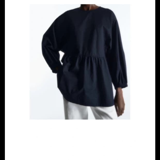 코스 튜닉 스타일 탑스 네이비