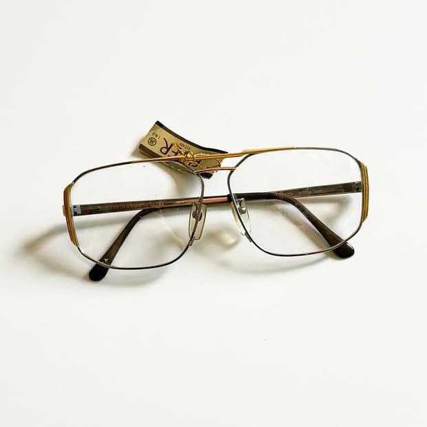 90s PAOLO GUCCI 실버 골드 티타늄 보잉 스퀘어 빈티지 안경
