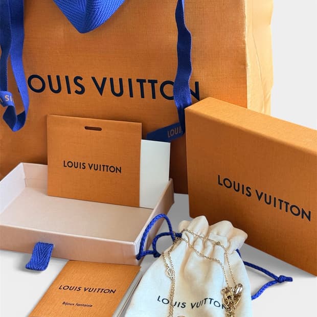 [급처/OS] 루이비통 나노그램 목걸이 골드 실버