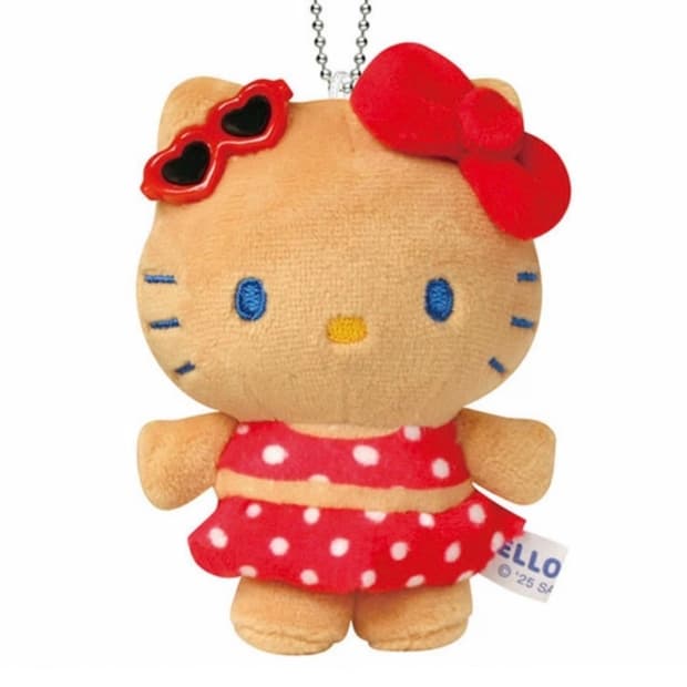 헬로키티 태닝키티 땡땡이 수영복 키링