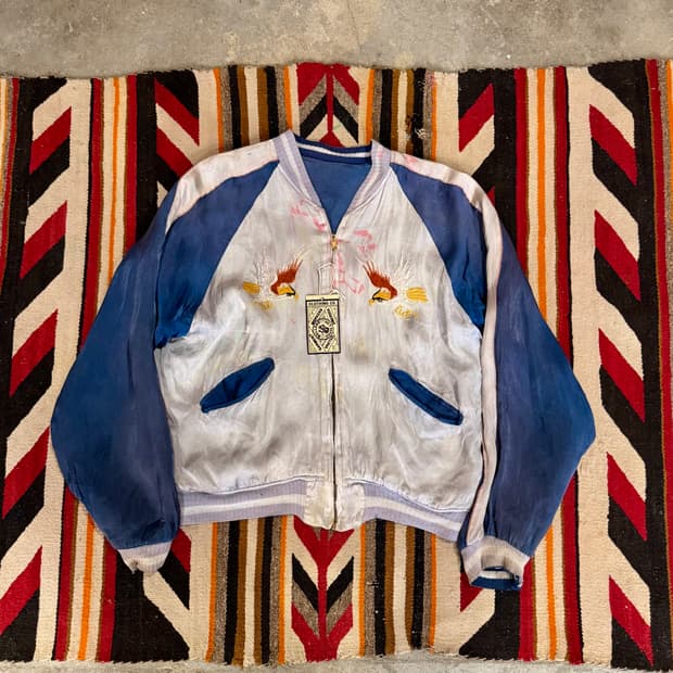50s 오리지널 ICELAND MAP X EAGLE 스카쟌 (L)
