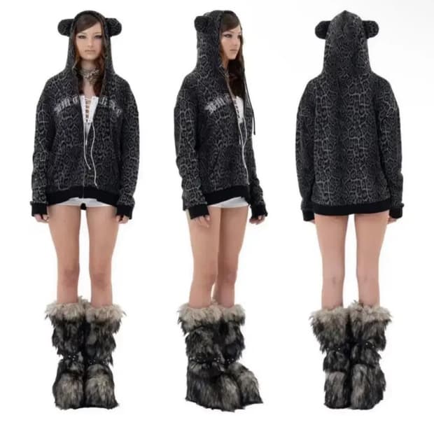 베이비메탈클럽 베메클 베어 갤 후드집업