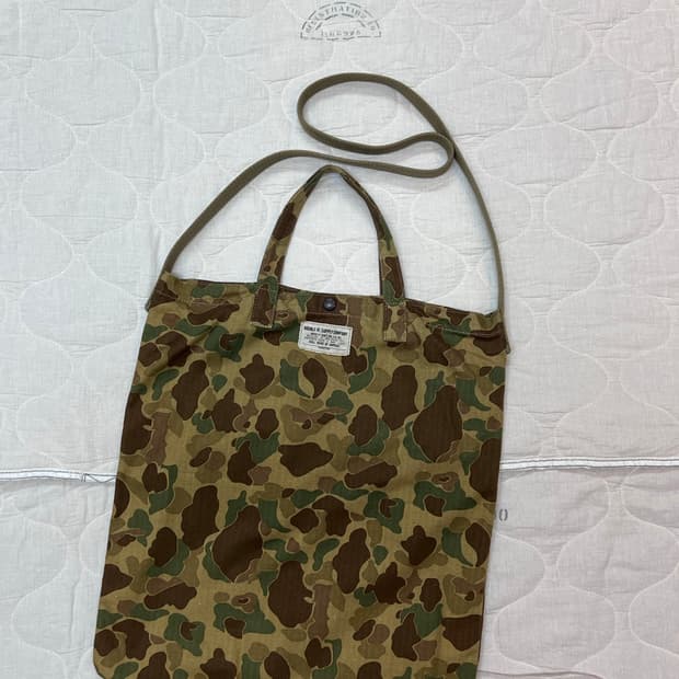 RRL 덕카모 헤링본 트윌 토드백