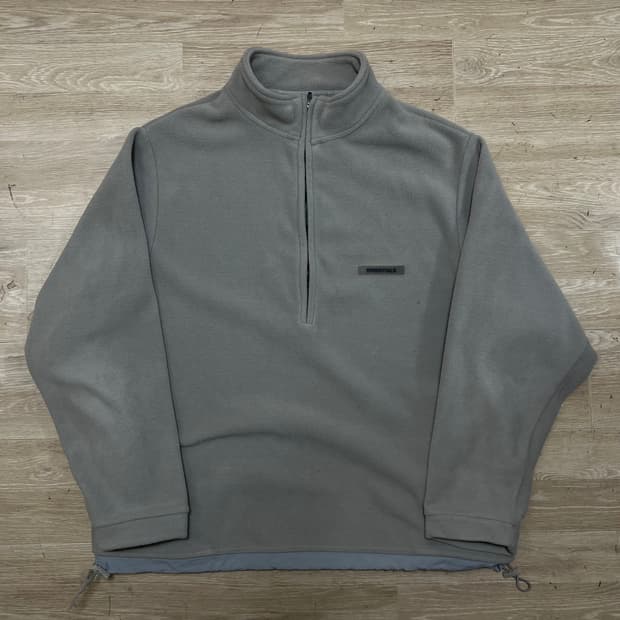 피어오브갓 에센셜 후리스 아노락 반집업 자켓 [그레이] L/100