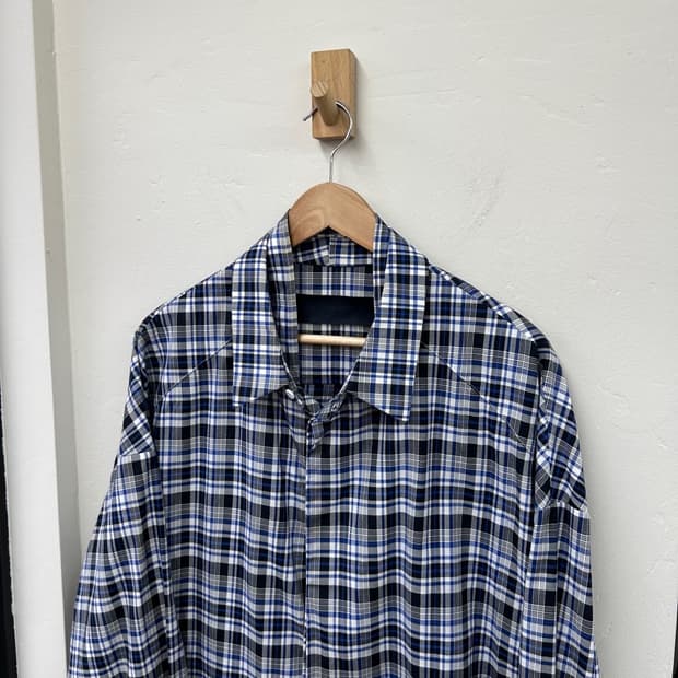 16380 - 준지 더블 레이어드 체크 셔츠