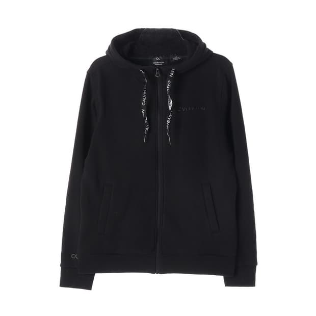 캘빈클라인 퍼포먼스 로고 테이핑 기모 후드 집업 L