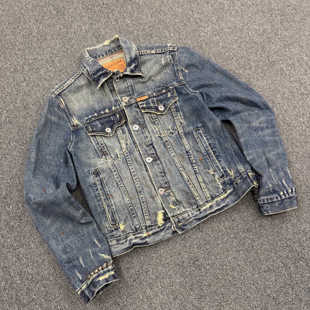 M) 에즈라 피치 빈티지 데님자켓