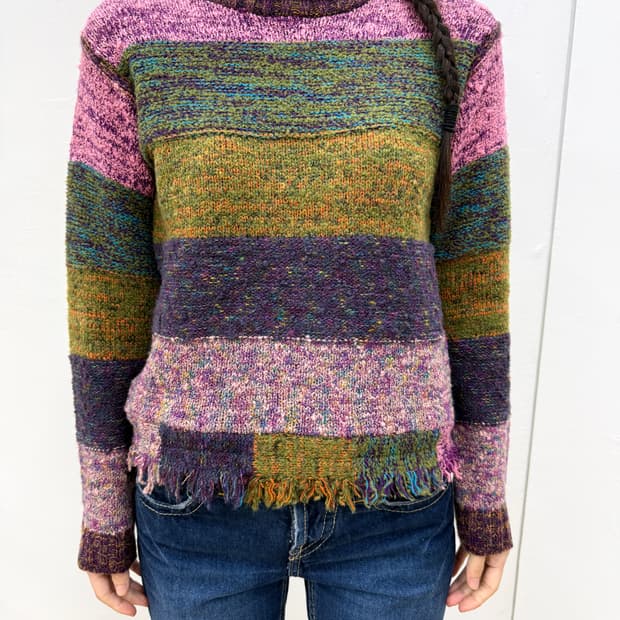 o,ipeo pink turtleneck knit