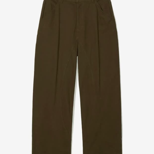 파르티멘토 커브드 절개 와이드 치노팬츠 (크게나옴)