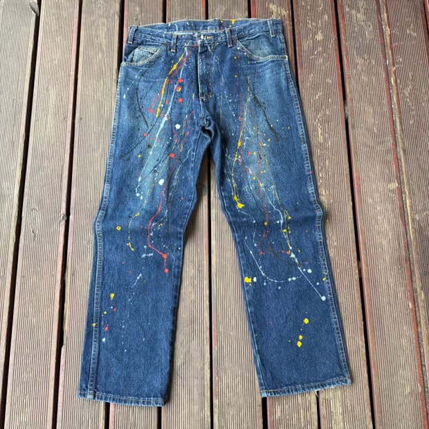 디키즈 페인팅 더티워싱 데님팬츠