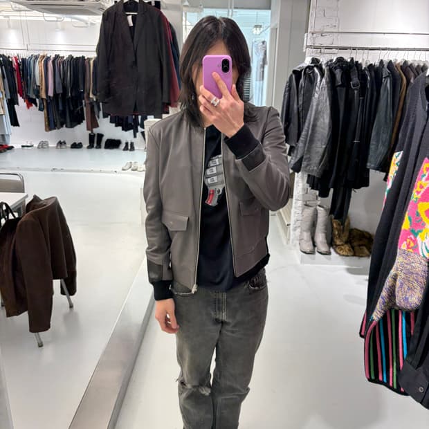 15ss 마르지엘라 레더 자켓 급처