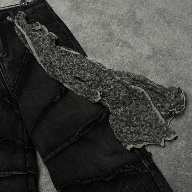 Vintage Gothic vkei punk scarf 