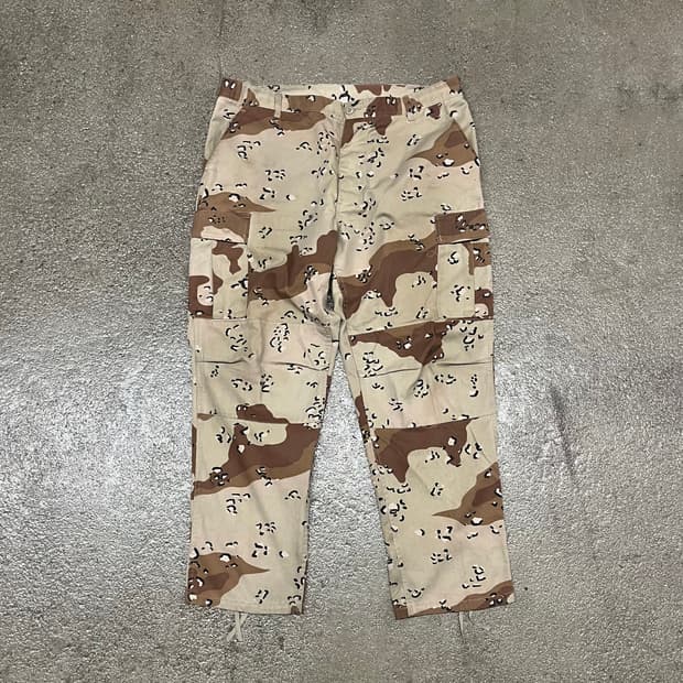 미군 데저트 카모 초코칩 BDU 팬츠 (~40”)