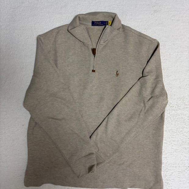 폴로 반집업 니트 L