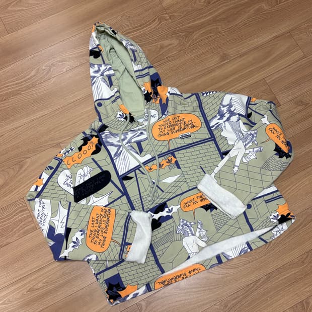 아디다스 오리지날 카툰 크롭 후디