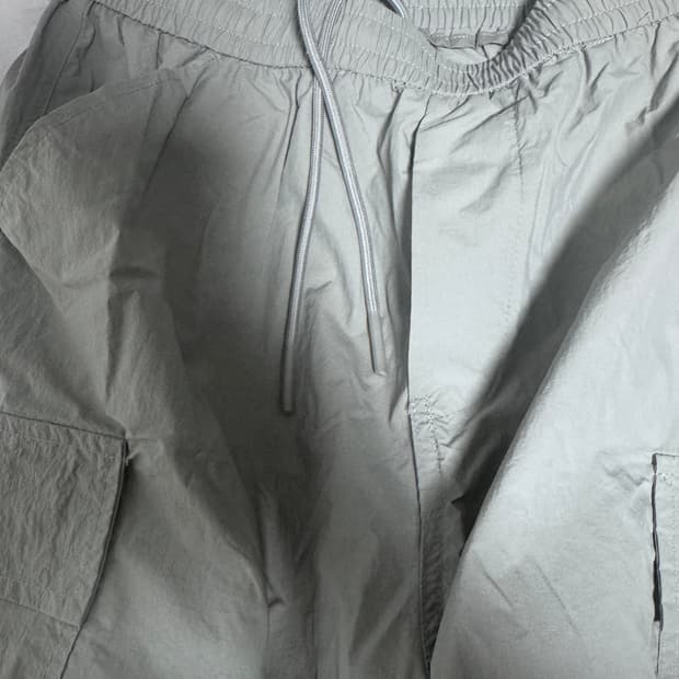 [24SS]라퍼지 라이트 웨더 와이드 카고 파라슈트 팬츠 라이트그레이