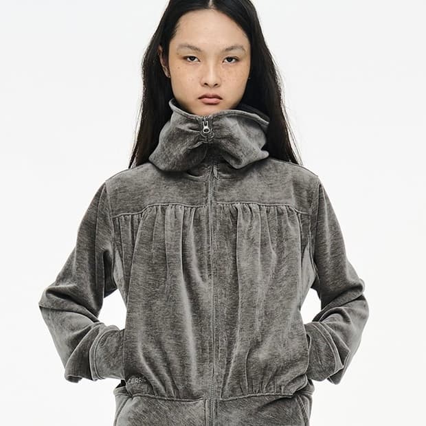 cerric 세릭 셔링 집업 그레이