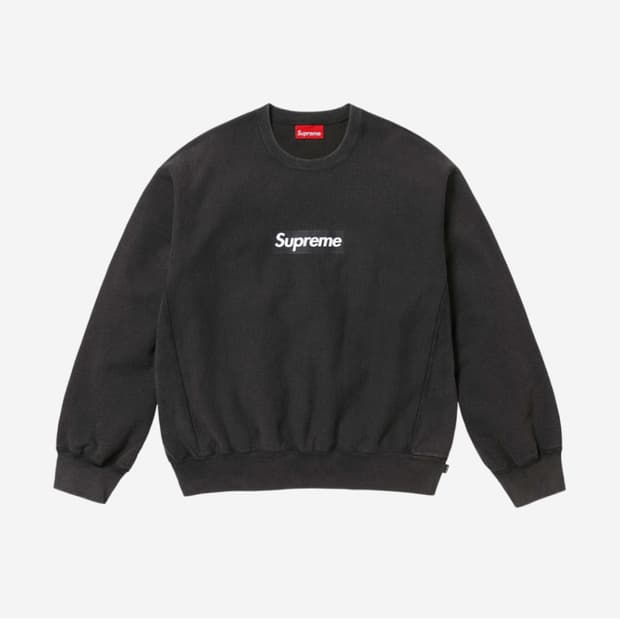 Supreme Washed Box Logo black - 25SS