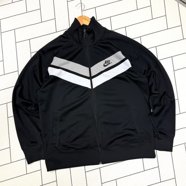 남성 110 xxl / 나이키 올드스쿨 져지 트랙탑 블랙