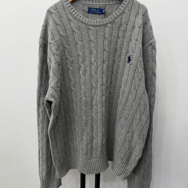 정품) 폴로랄프로렌 남성 케이블 니트 XL 