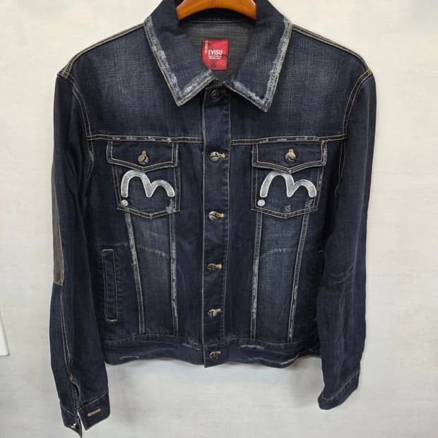 Evisu 에비수 로고 데님 자켓
