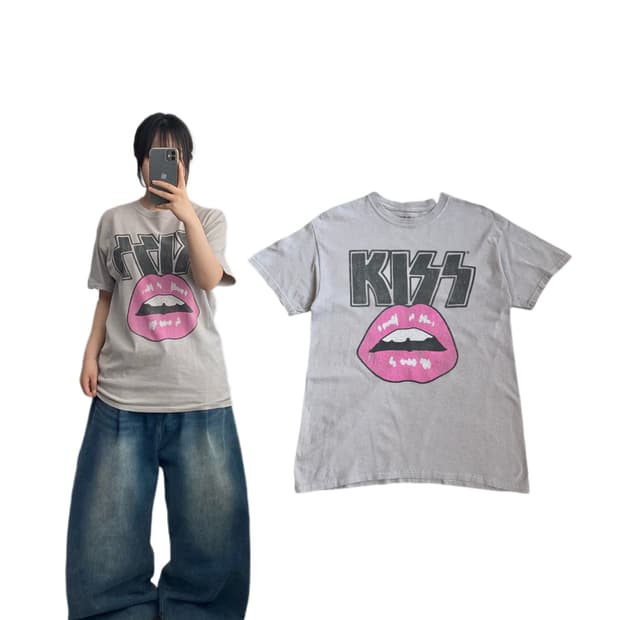 KISS 키스 빈티지 밴드티 락티 반팔 티셔츠