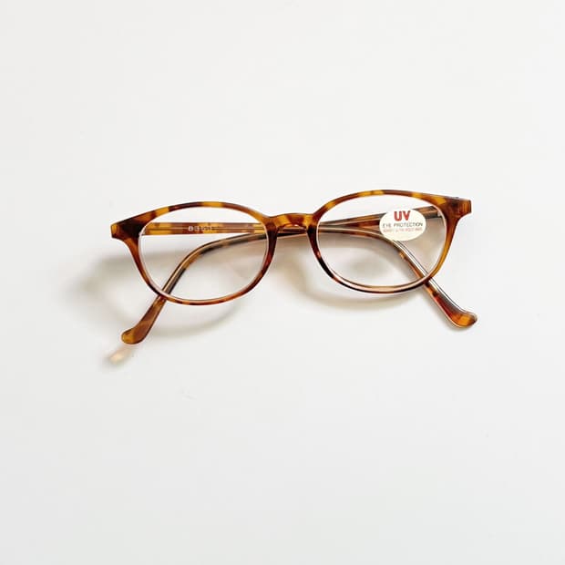 90s 앰버 토터스 웰링턴 스퀘어 뿔테 빈티지 안경