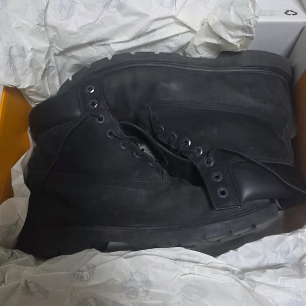 팀버랜드 6인치 워터프루프 베이직 블랙부츠(280)