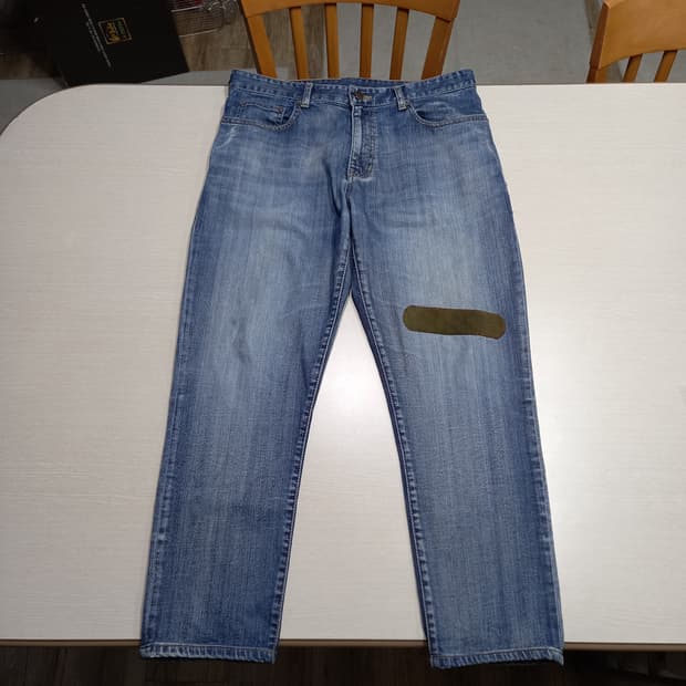 33-34 솔리드 옴므 워싱 스판 슬림일자진 34-577