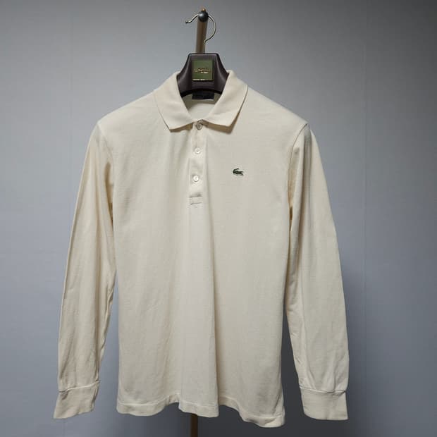 100 ) 라코스테 남성 긴팔 카라티 아이보리
