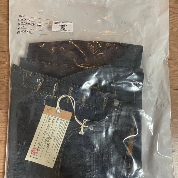 Japanese loose fit denim blue
