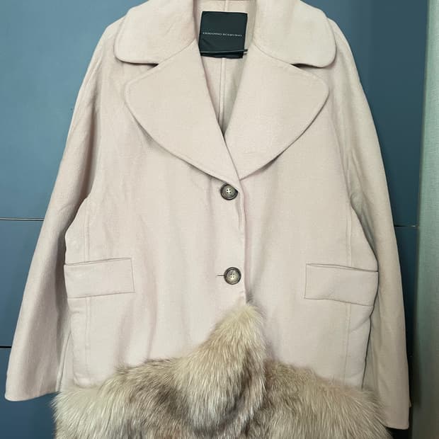 ermmano scervino 양모100 실버폭스 자켓