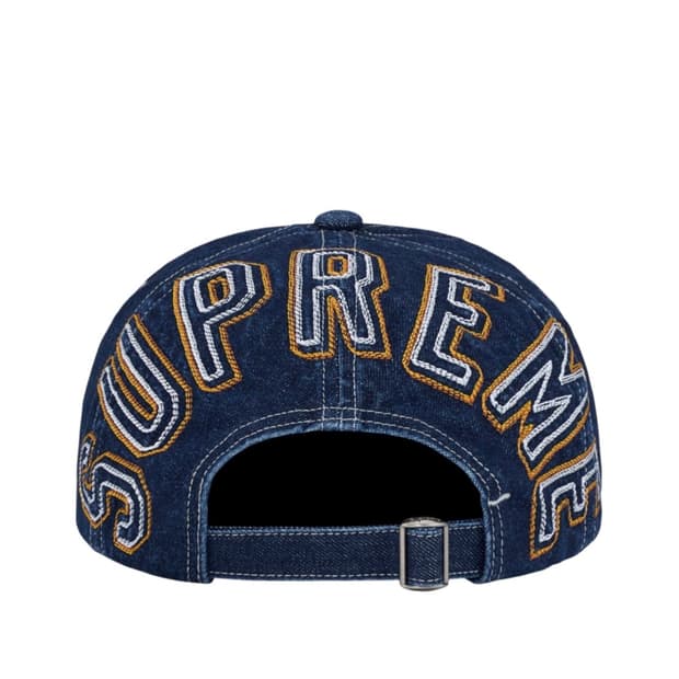 슈프림 백 아크 6-패널 캡 데님 