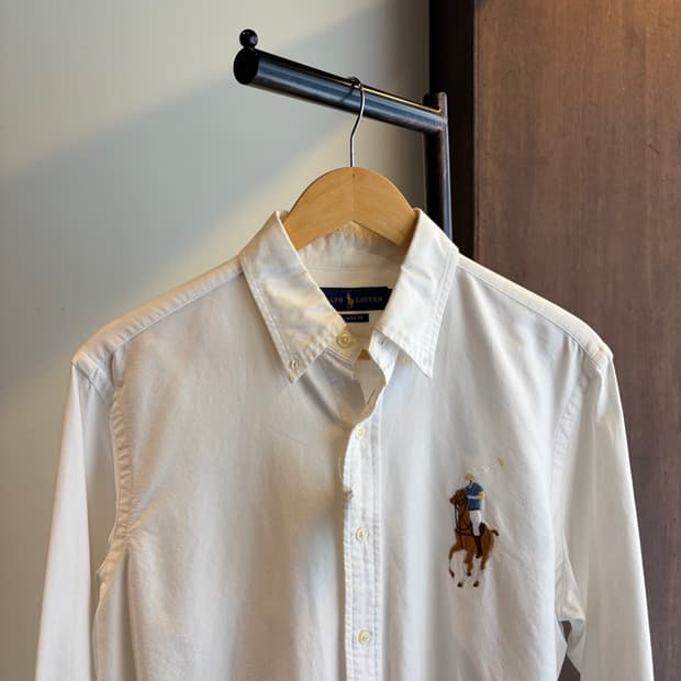 16340 - 폴로 랄프로렌 화이트 빅로고 셔츠