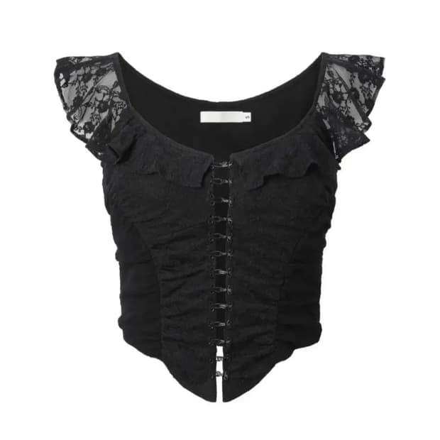 새상품 쓰리타임즈 케이티 레이스 탑 katie lace top M
