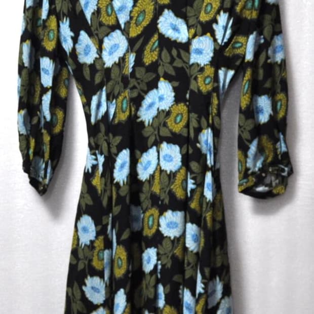 산드로/여성꽃무늬롱원피스(사이즈44)