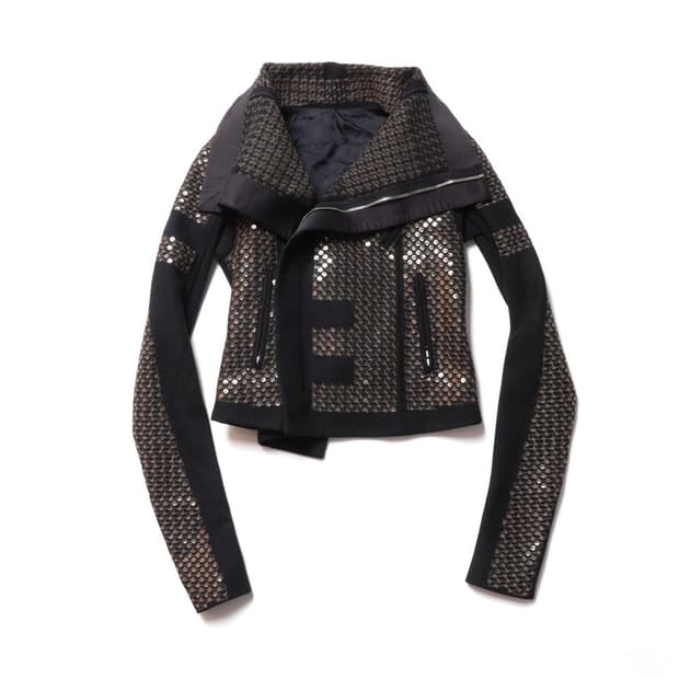 릭 오웬스 Rick Owens Sequin Biker Jacket
