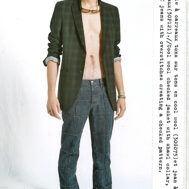 Martin Margiela 04ss SquarePintuck Denim