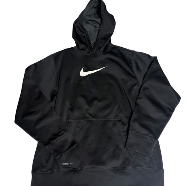 Nike Therma-FIT 블랙 후드티 XL / 남녀공용 오버핏
