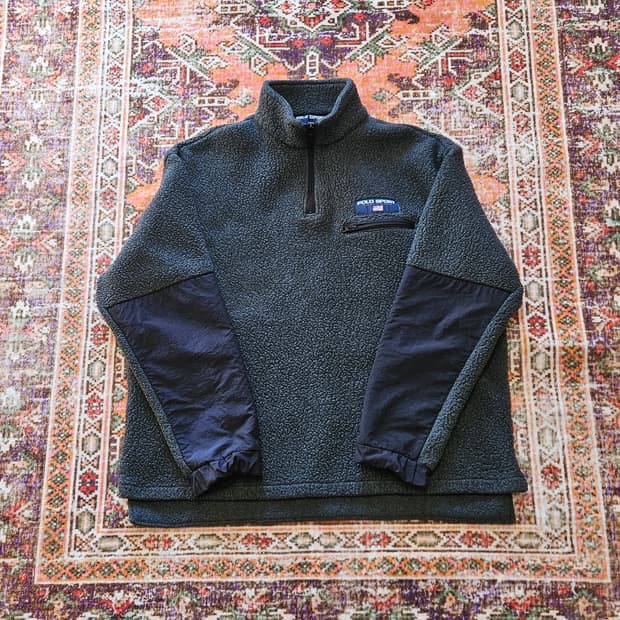 90s 폴로 스포츠 딥파일 플리스 / made in USA