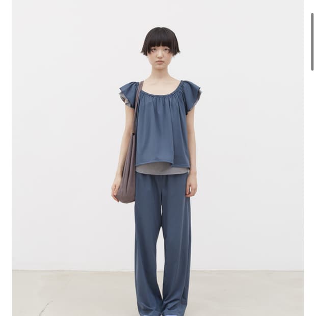 코스모스 SOFT COTTON STRAIGHT PANTS (MOSS NA