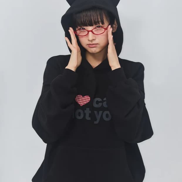 잇자바이브 I LOVE CAT NOT YOU CAT EAR HOODIE