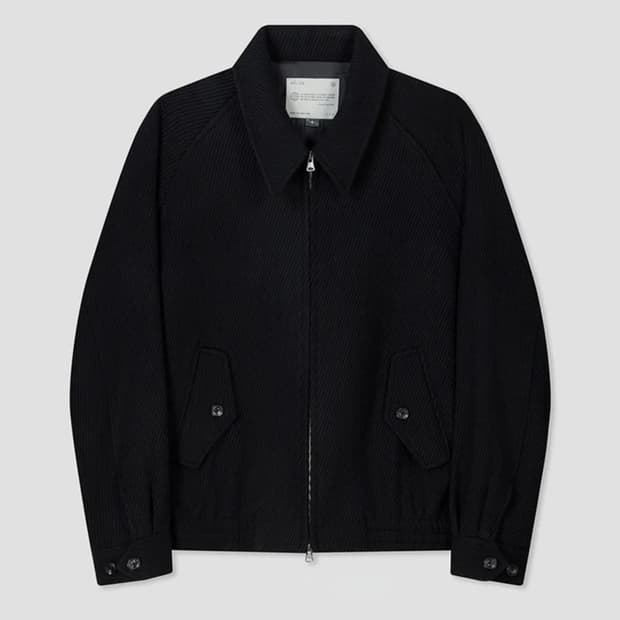 벨리에 다이에그널 헤비 울 자켓 - 매트 블랙