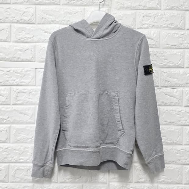 택포) 스톤아일랜드 주니어 그레이 후드티
