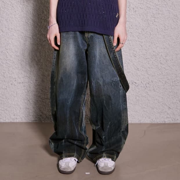 마틴플랜 빌로위 그라데이션 청바지