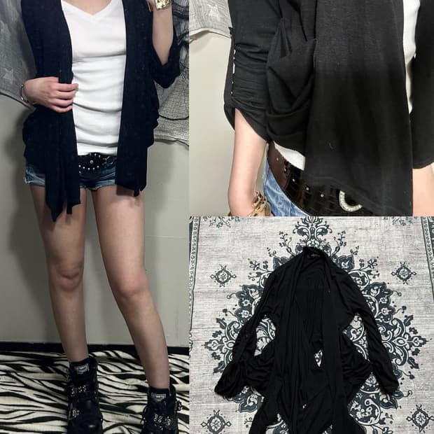 v-kei drape cardigan